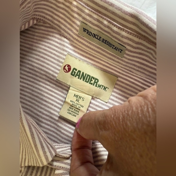 Gander Mountain Men's SZ XL Button Down Long Sleeve Casual Shirt Woven Cotton - Picture 2 of 6